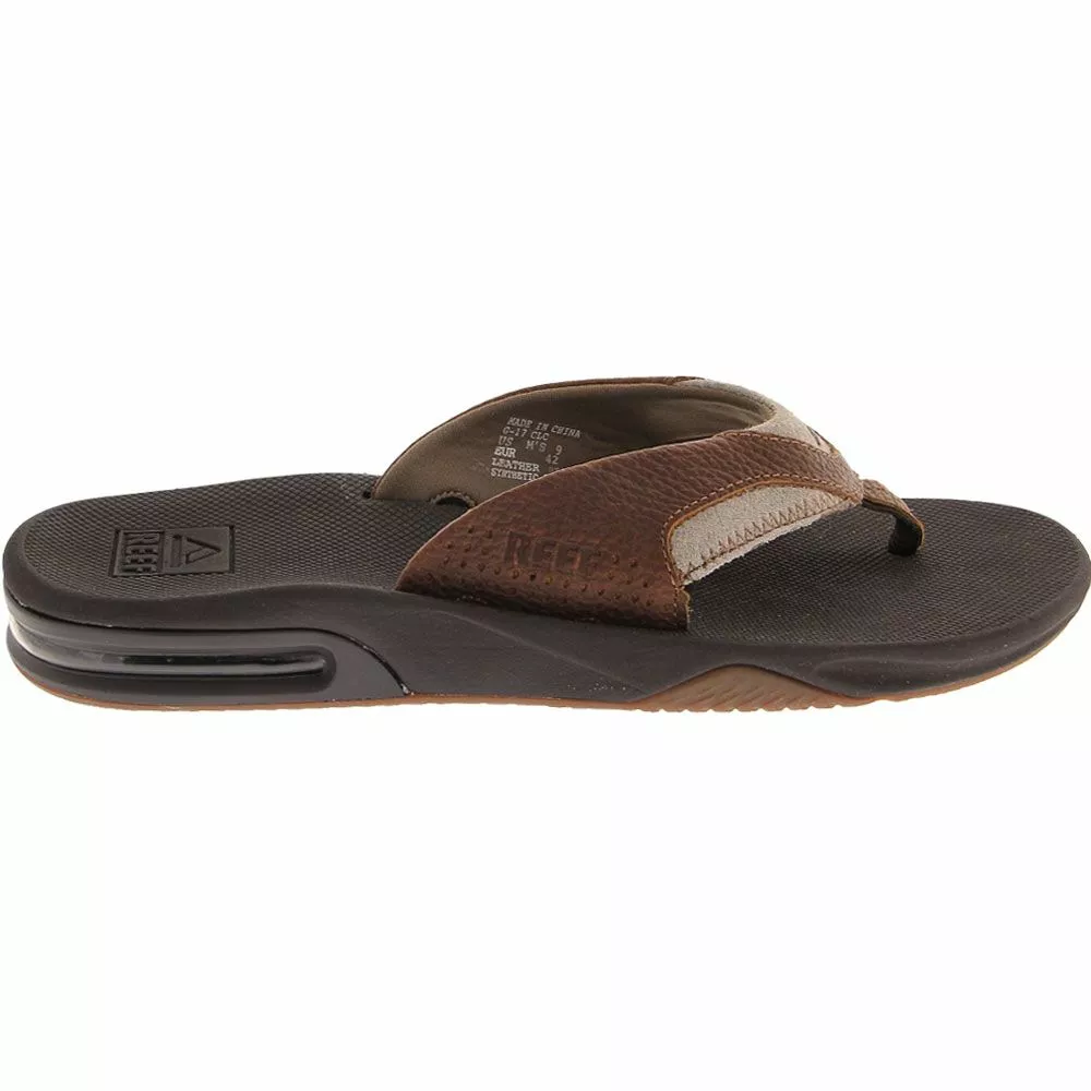 Reef Shoes Reef Leather Fanning Flip Flops - Mens 1 Reef Shoes Reef Leather Fanning Flip Flops - Mens