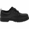 Skechers Shoes Skechers Tom Cat Mens Leather Oxford Casual Shoes -Athletic Shoes Shop SK 6618 BLK2